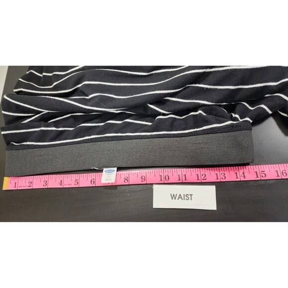 Old Navy Womens Black Medium Maxi Skirt Classic Striped High Waist Stretchy Fall - Picture 15 of 16